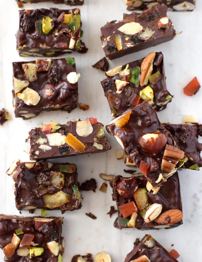 [BARFRUS10] Barras de Chocolate Frutos Secos